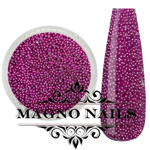 Nail Art Glasperlen - Glas Beads - pink metallic Nägel Nail art Nailart Nageldesign Nagel